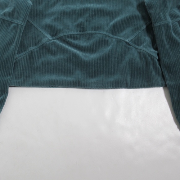 Lululemon Women's Scuba Oversized Hoodie *Velvet Cord Storm Teal Size XS/S - Picture 10 of 12
